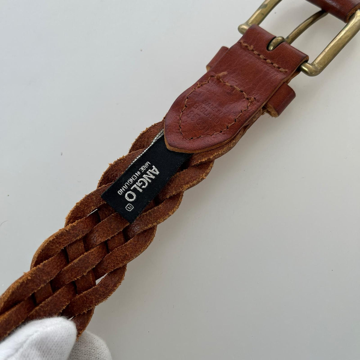 その他アクセサリー ANGLO ﾚｻﾞｰ ﾒｯｼｭ 茶 ブラウン