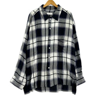 長袖シャツ Afiit 25SS CHECK SHIRT BLUE ﾚｰﾖﾝｵｰﾌﾟﾝｶﾗｰｼｬﾂ 2 紺 2 ネイビー