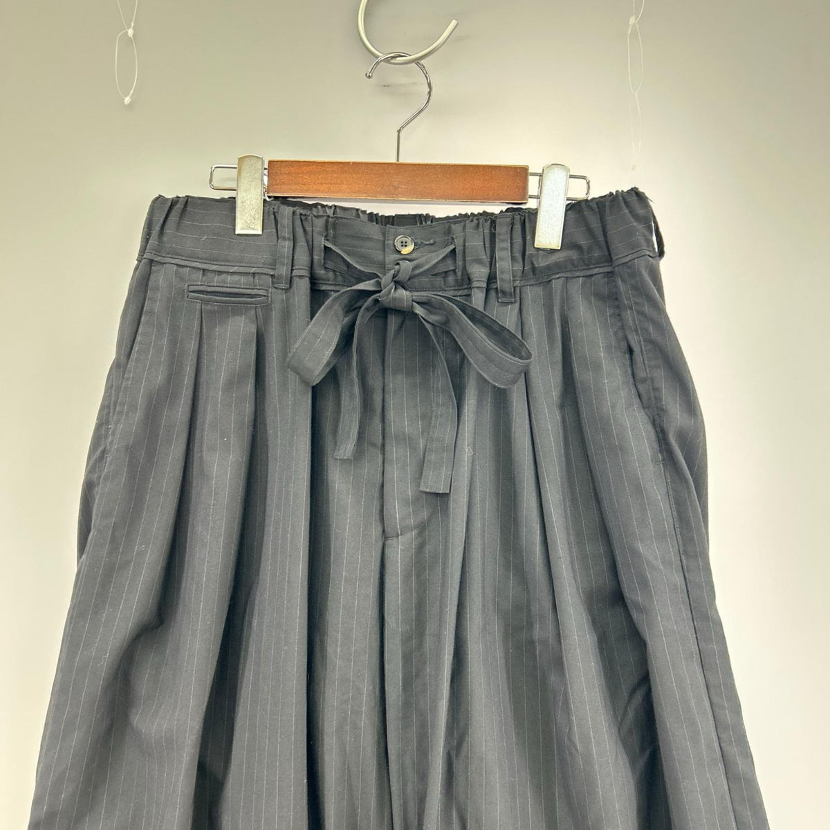 パンツ Sillage baggy trousers F 紺 ネイビー