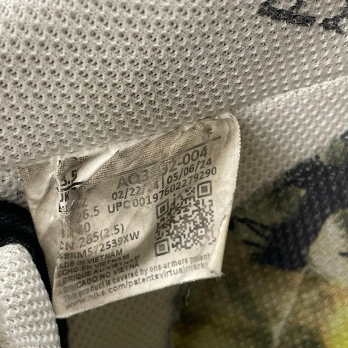 スニーカー Air Force 1 Low '07 Para-Noise 3.0 26.5cm (US8 1/2 UK8 EU43) ブラック
