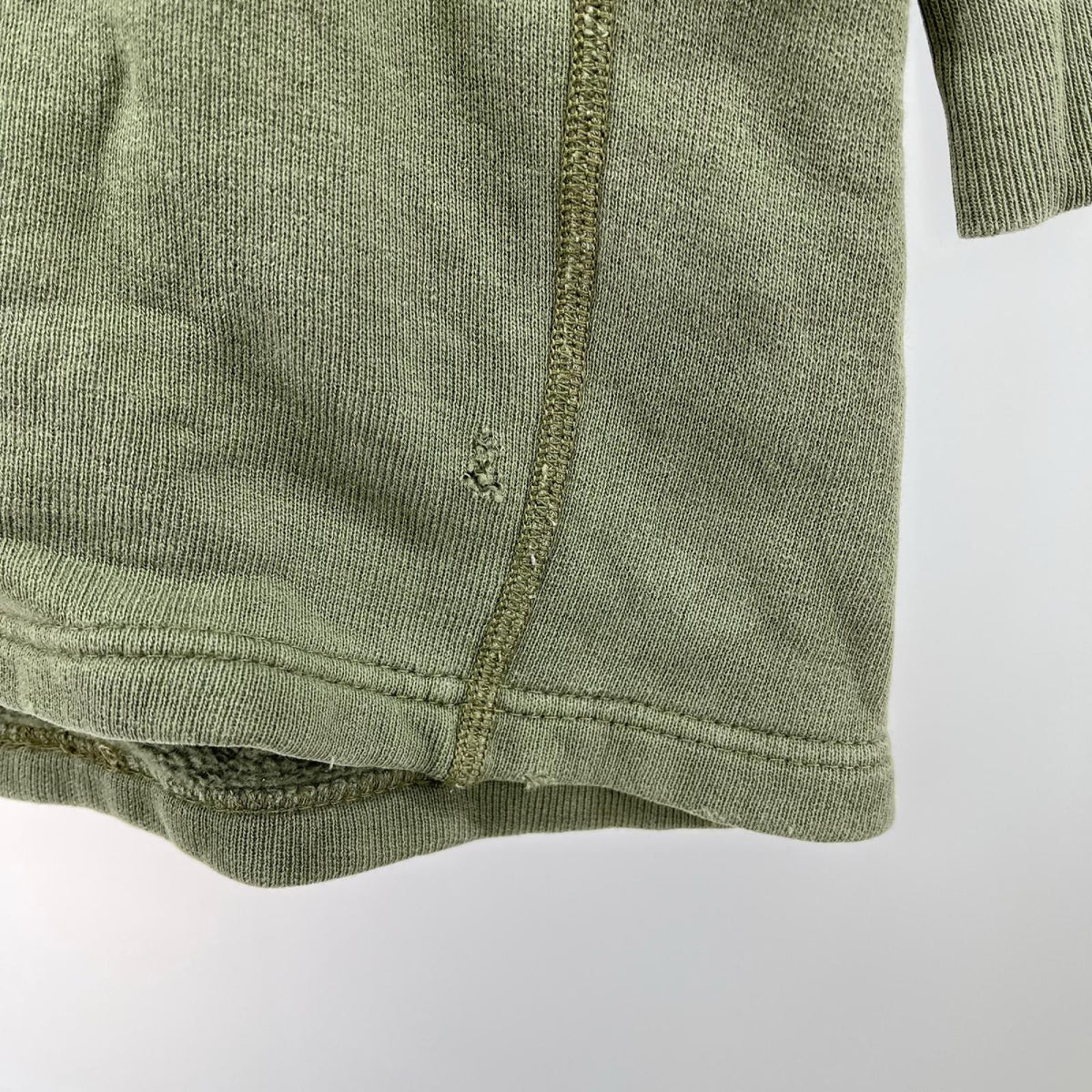 スウェット 80s ﾌﾗﾝｽ軍"GILLES"CottonSweat KHK