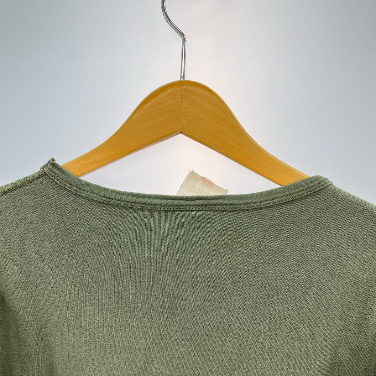 スウェット 80s ﾌﾗﾝｽ軍"GILLES"CottonSweat KHK