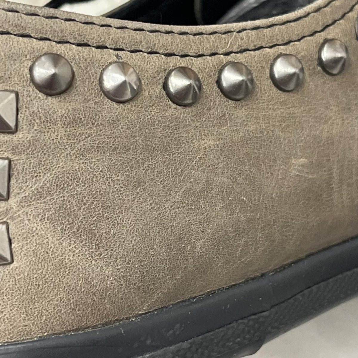 PRADA/スタッズ/レザースニーカー/サイズ7/4E2259