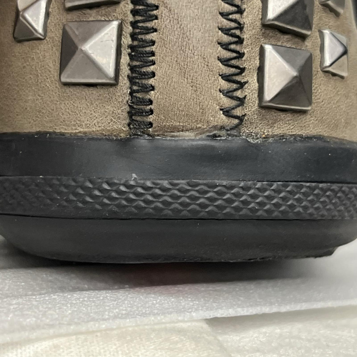 PRADA/スタッズ/レザースニーカー/サイズ7/4E2259