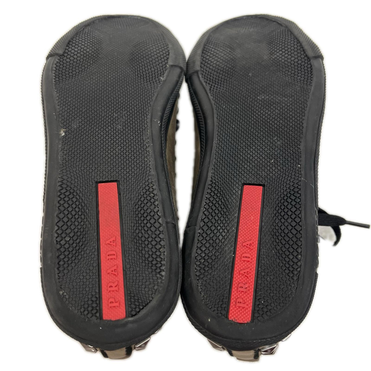 PRADA/スタッズ/レザースニーカー/サイズ7/4E2259