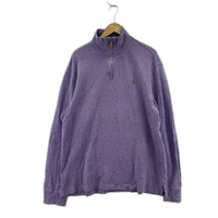 長袖Ｔシャツ ﾊｰﾌZIP L/S パープル