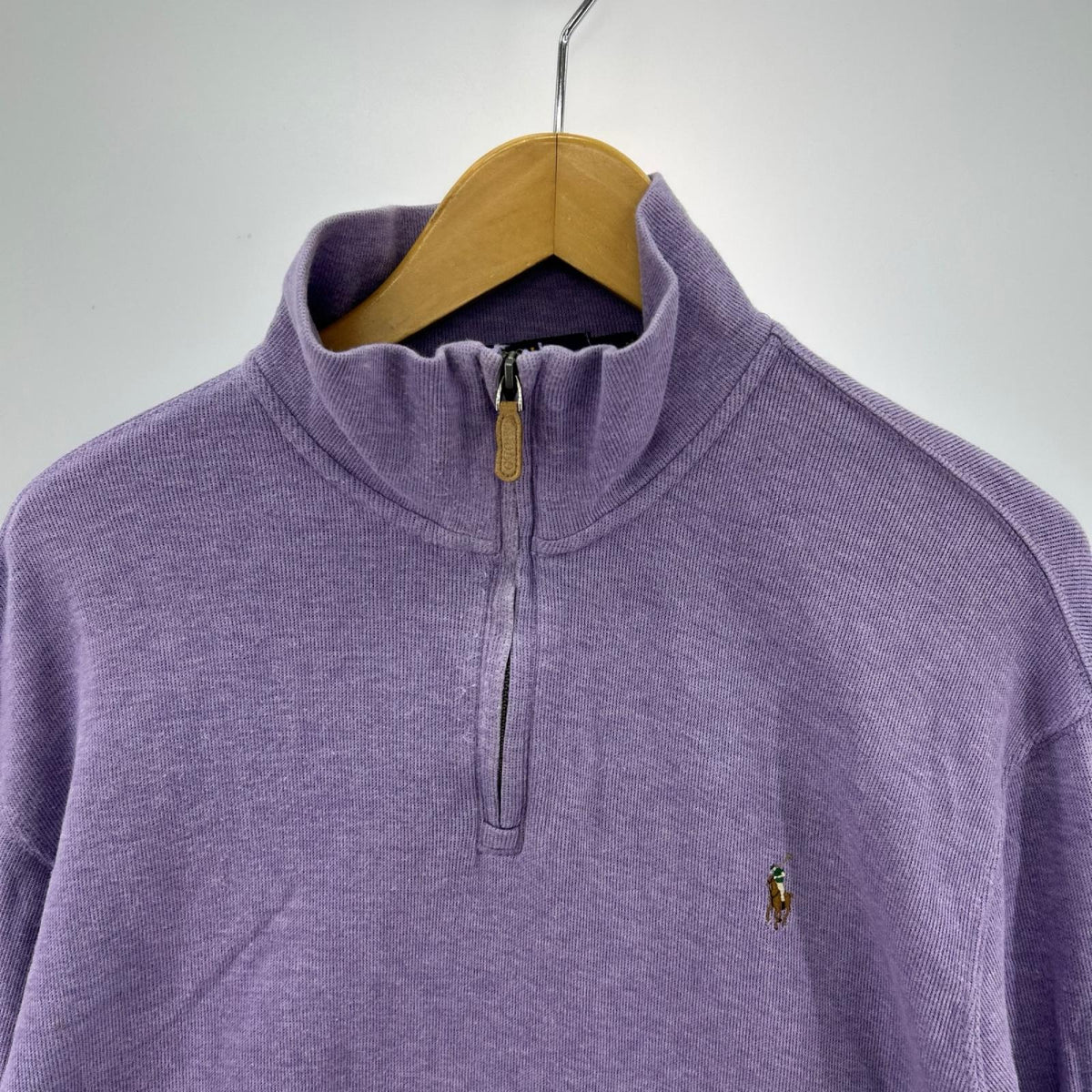 長袖Ｔシャツ ﾊｰﾌZIP L/S パープル