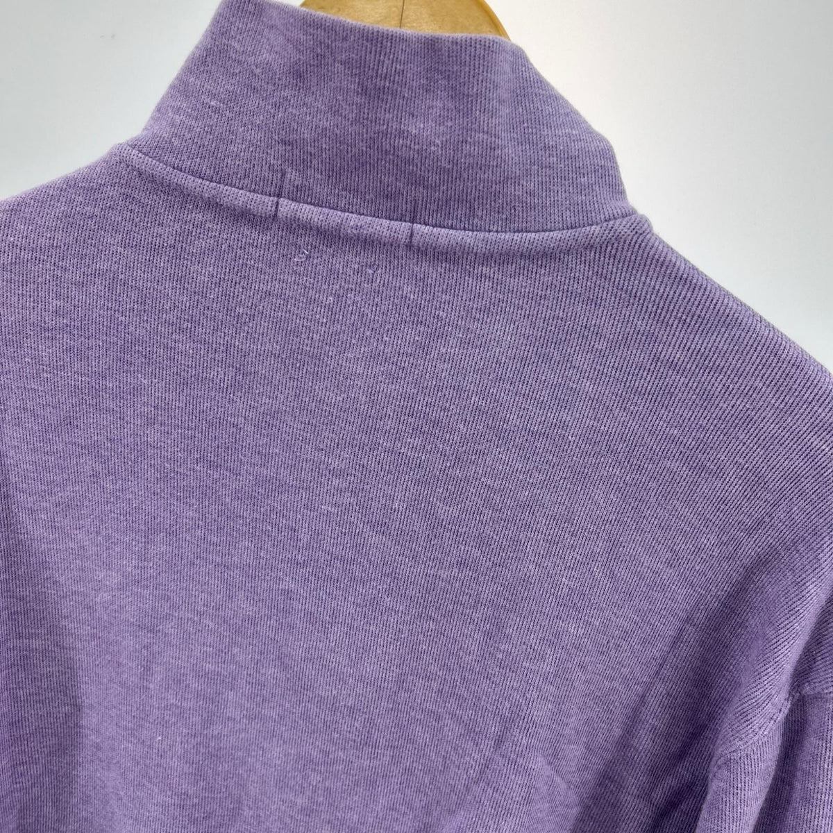 長袖Ｔシャツ ﾊｰﾌZIP L/S パープル