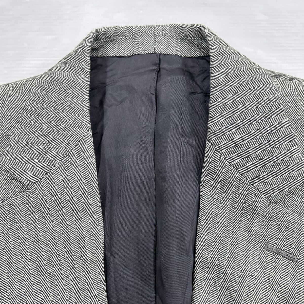 テーラードジャケット RALPH LAUREN ﾍﾘﾝﾎﾞｰﾝ 2Bﾃｰﾗｰﾄﾞｼﾞｬｹｯﾄ グレー