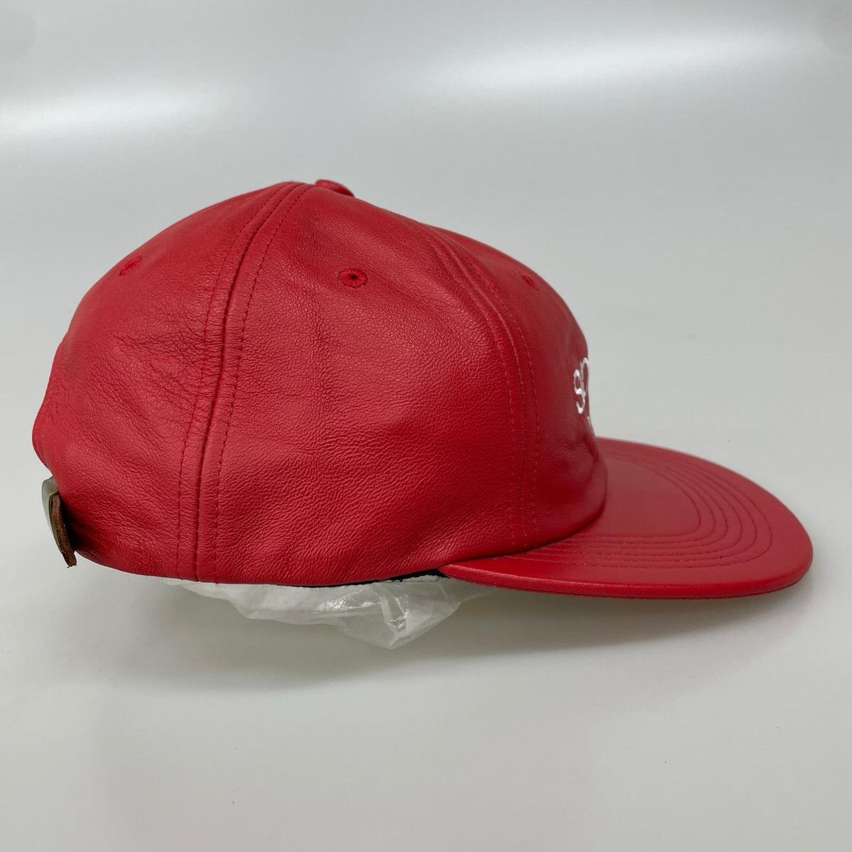 キャップ 16AW Leather Classic Logo 6-Panel 赤 レッド