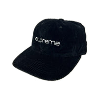 キャップ Supreme Corduroy Compact Logo 6-Panel Cap 黒 ブラック