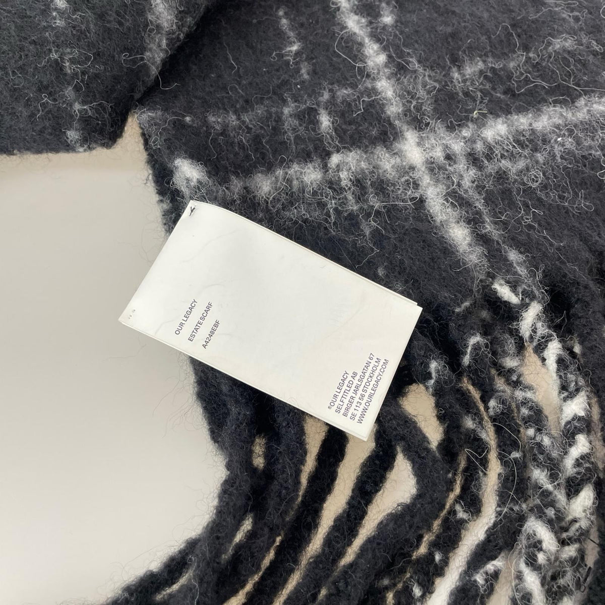 その他アクセサリー Our Legacy ESTATE SCARF A4248EBF 黒 ブラック