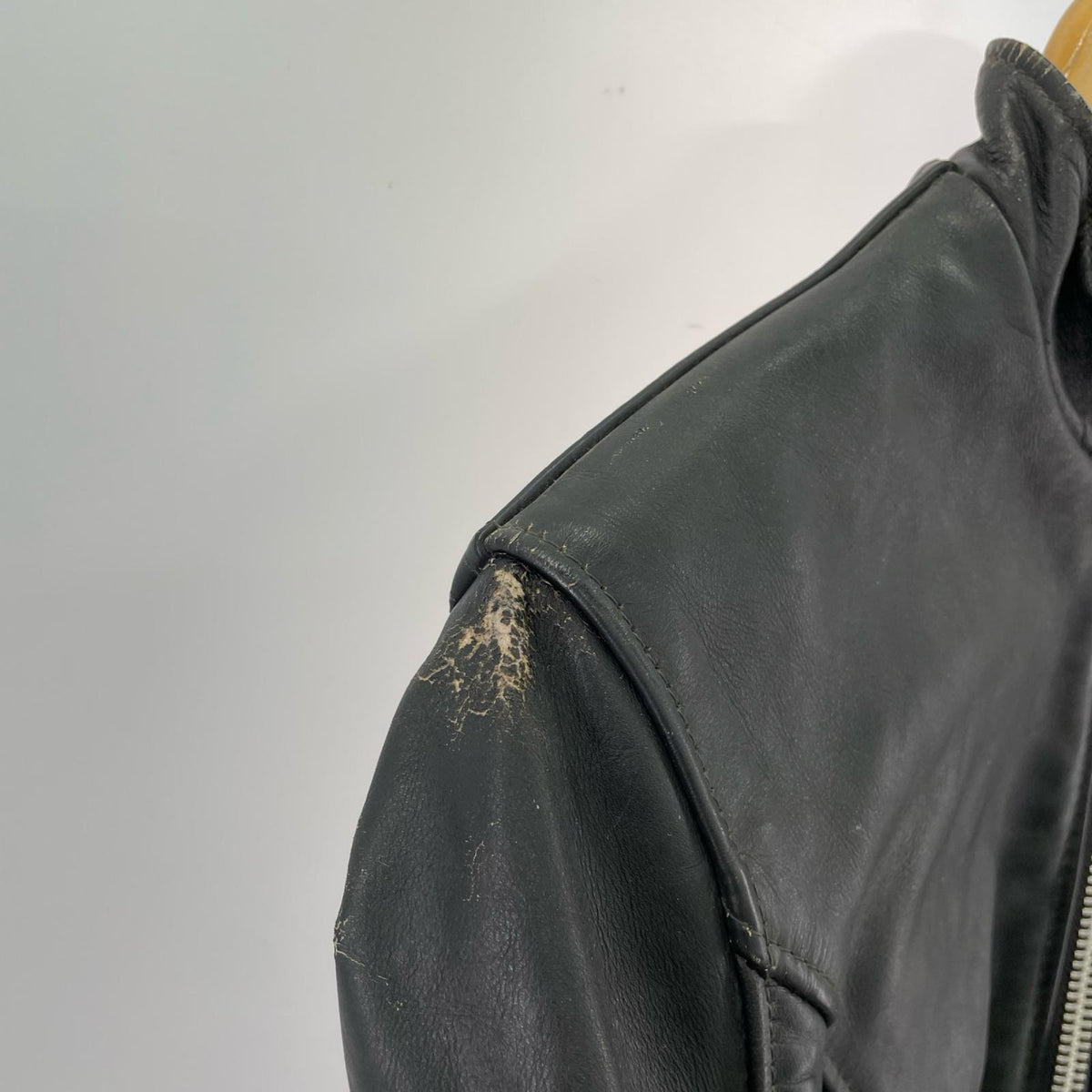 ブルゾン 70s TALON レザー ライナー付き サイズ表記14 ブラック