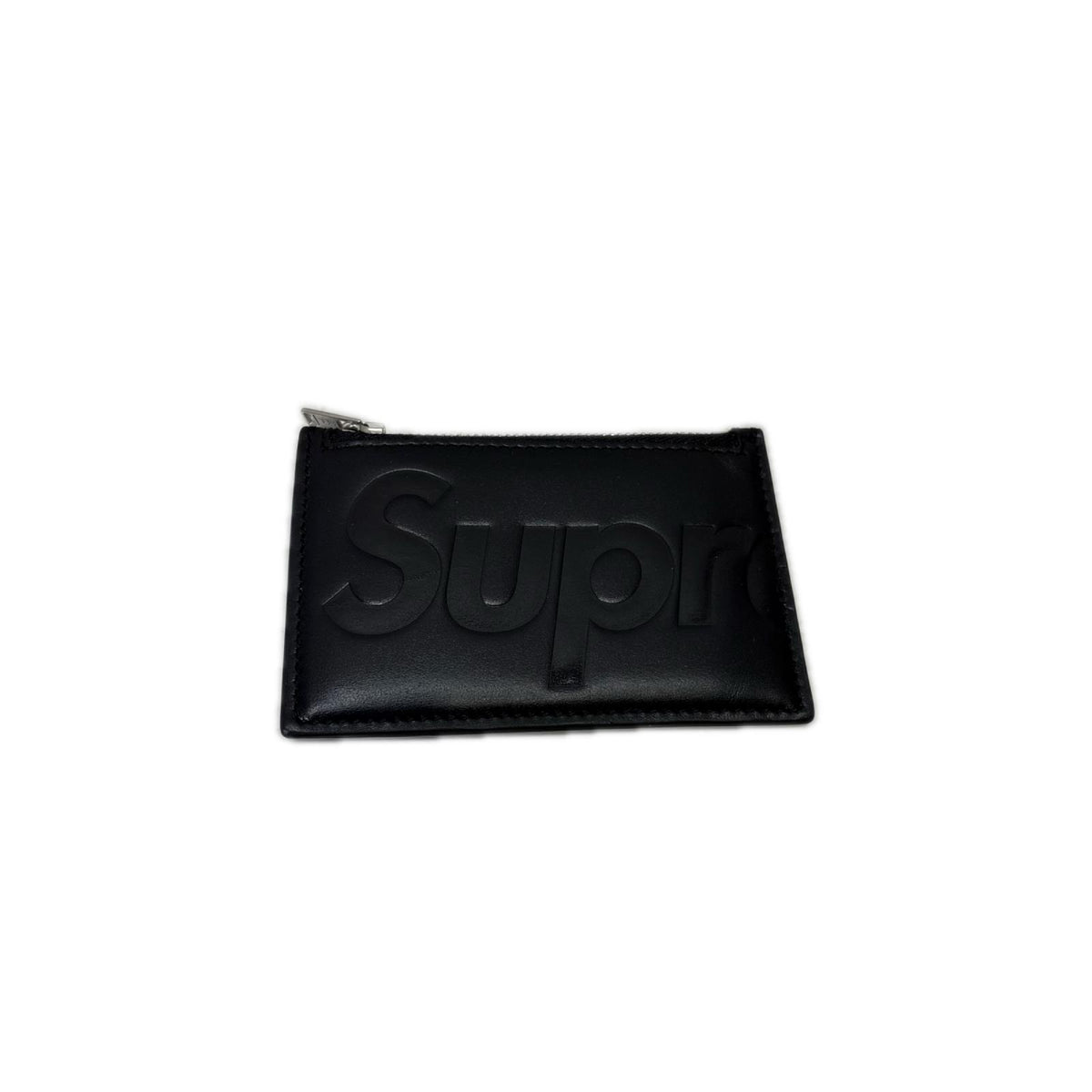 コンパクトウォレット Supreme Leather Zip Card Holder "Black" ブラック