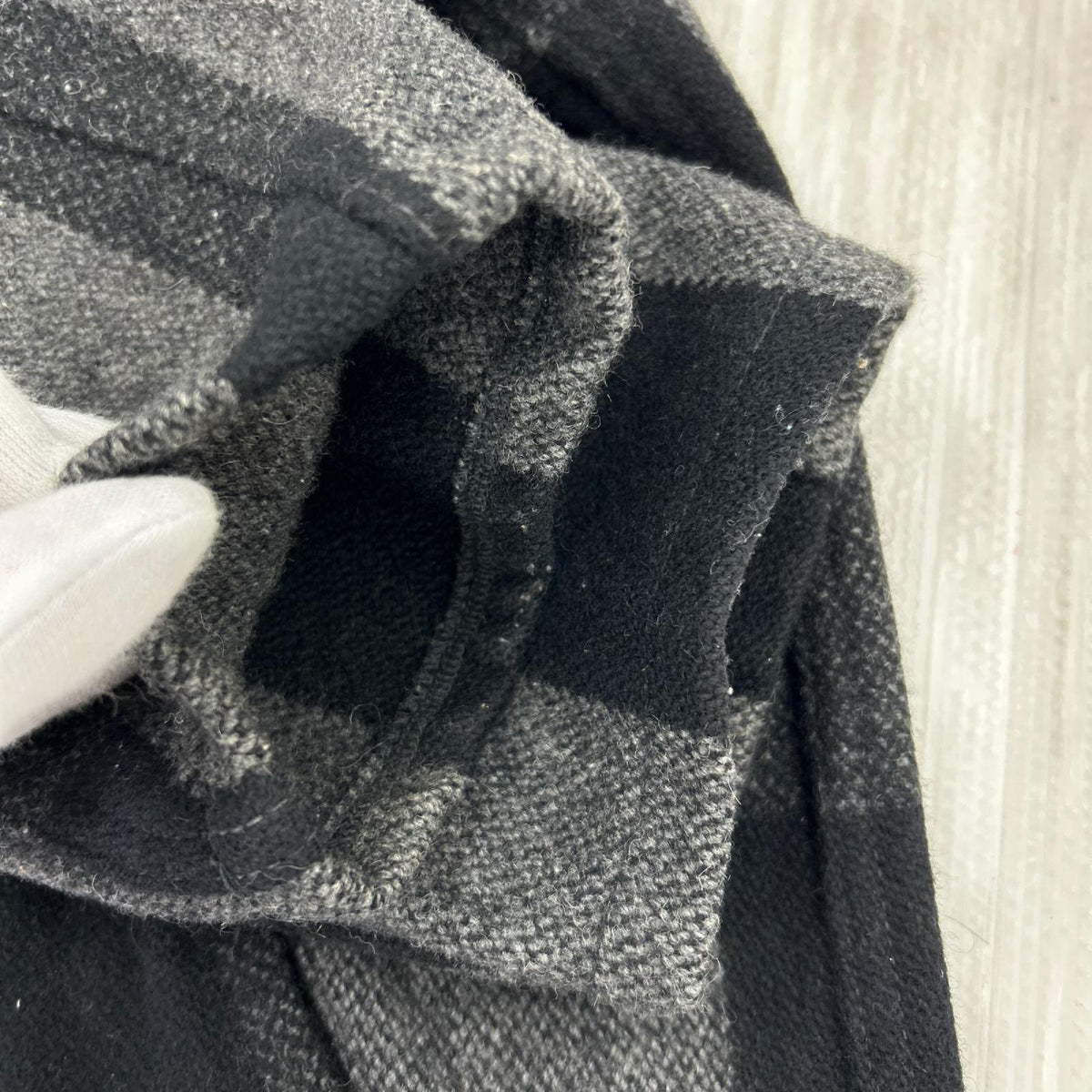 ジャケット ｳｰﾙ ﾁｪｯｸ （M） M ブラック
