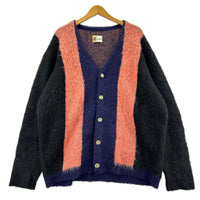 カーディガン VINTAGE MOHAIR STRIPE CARDIGAN M マルチカラー
