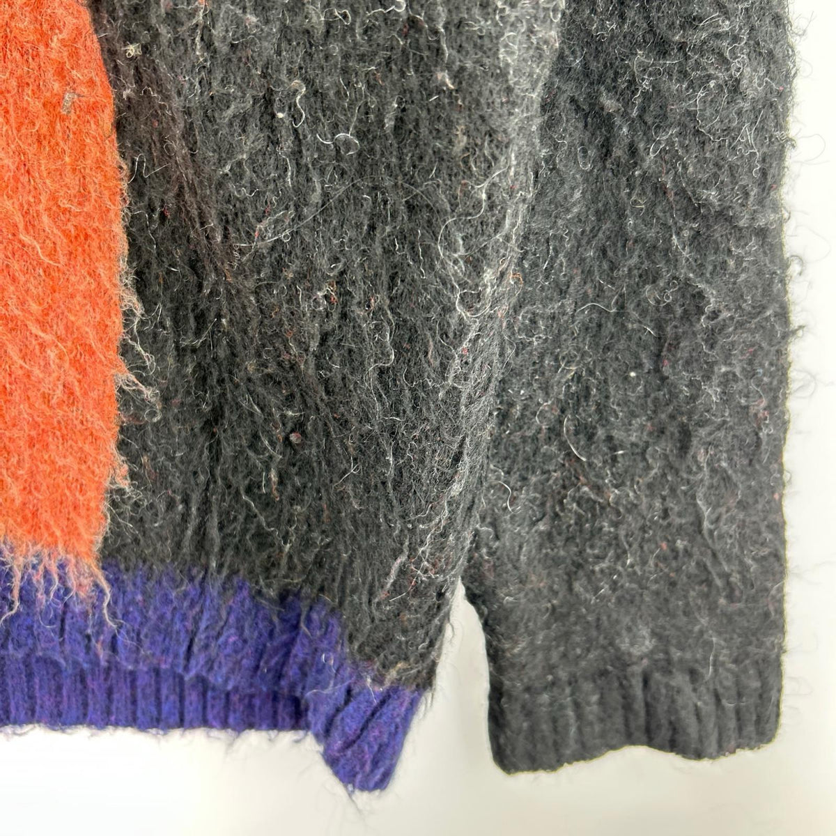 カーディガン VINTAGE MOHAIR STRIPE CARDIGAN M マルチカラー