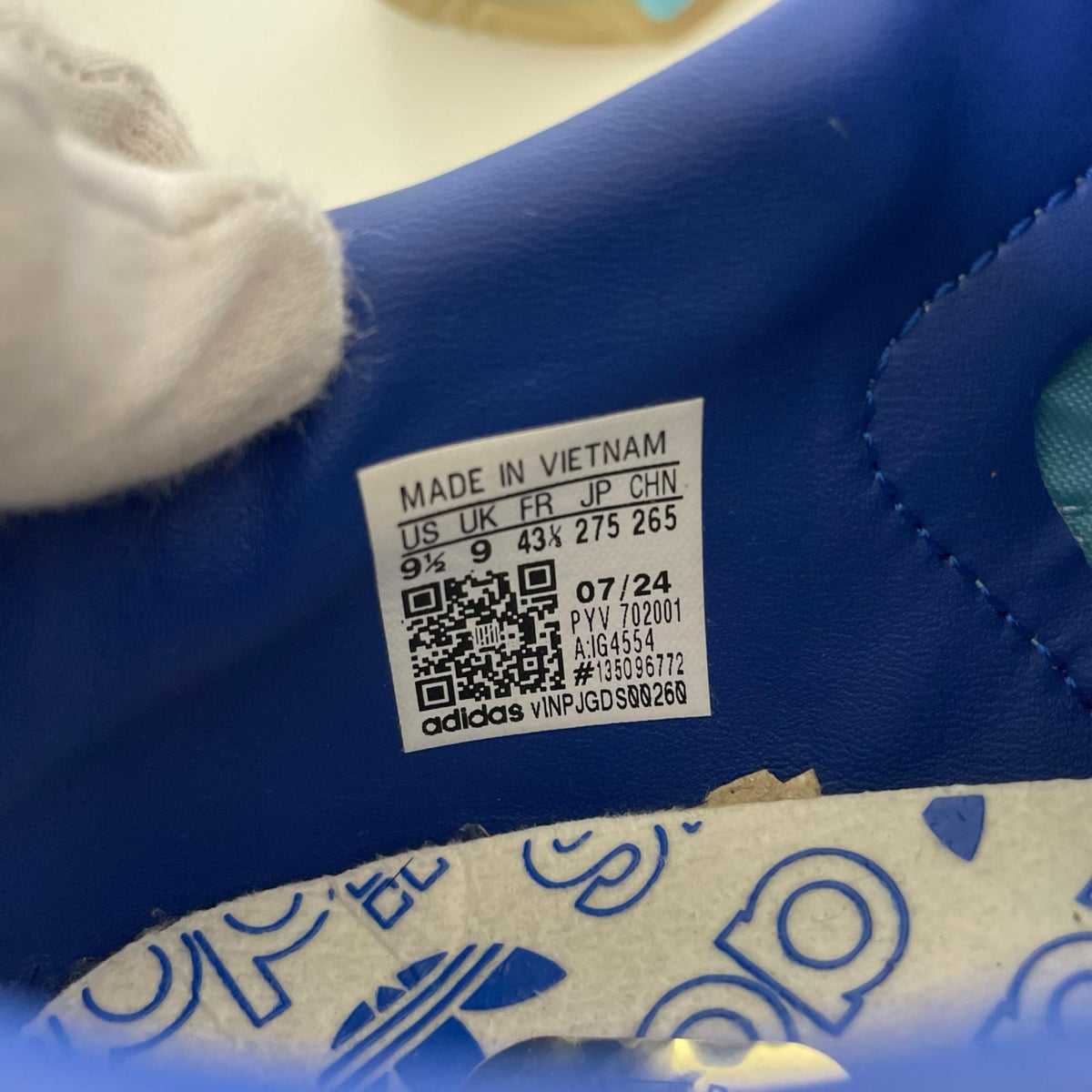 スニーカー IG4554 青 (27.5) 27.5cm (US9 1/2 UK9 EU45) ブルー