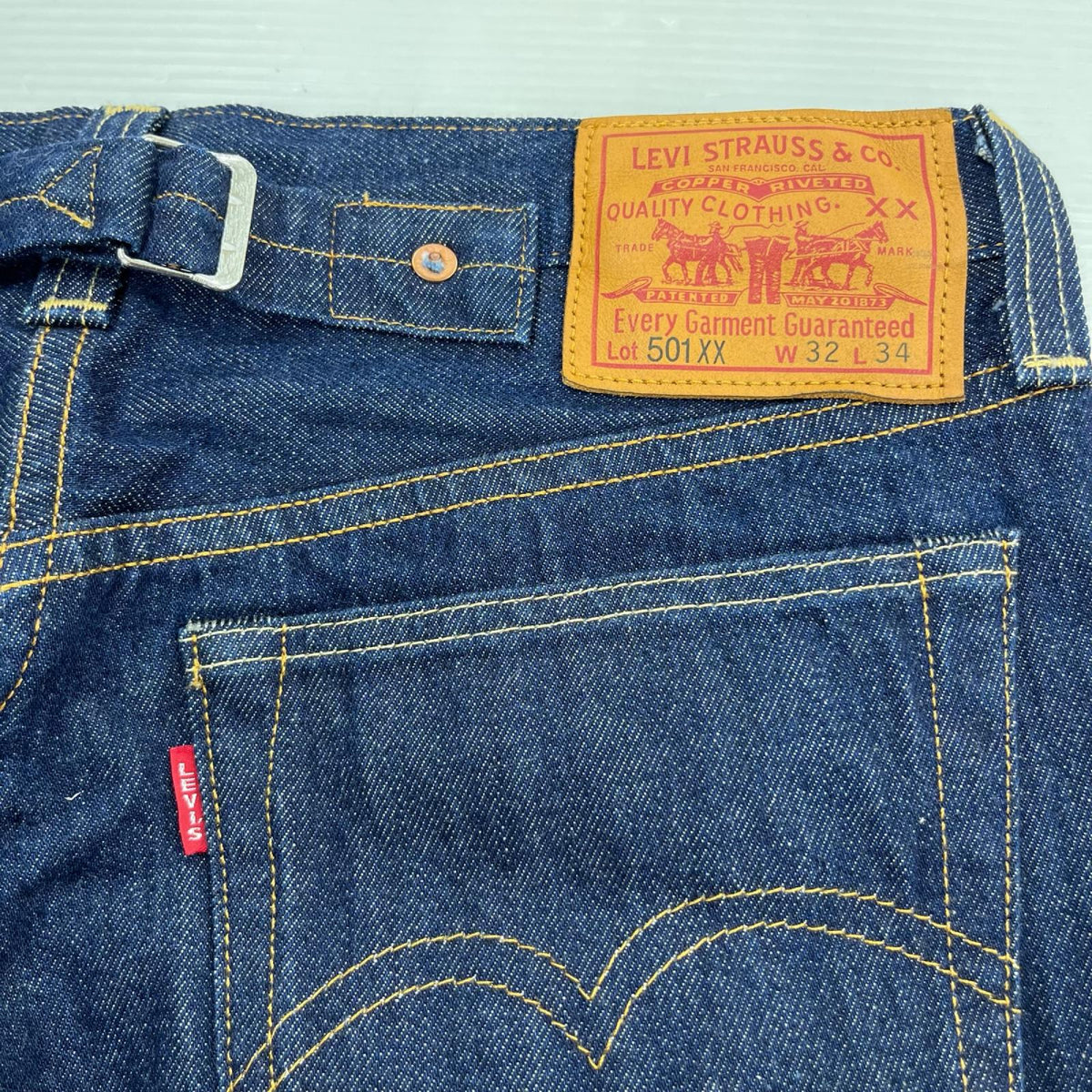 デニムパンツ 1937Ｍodel 501XX ｼﾝﾁﾊﾞｯｸ Ｗ32 32 ブルー