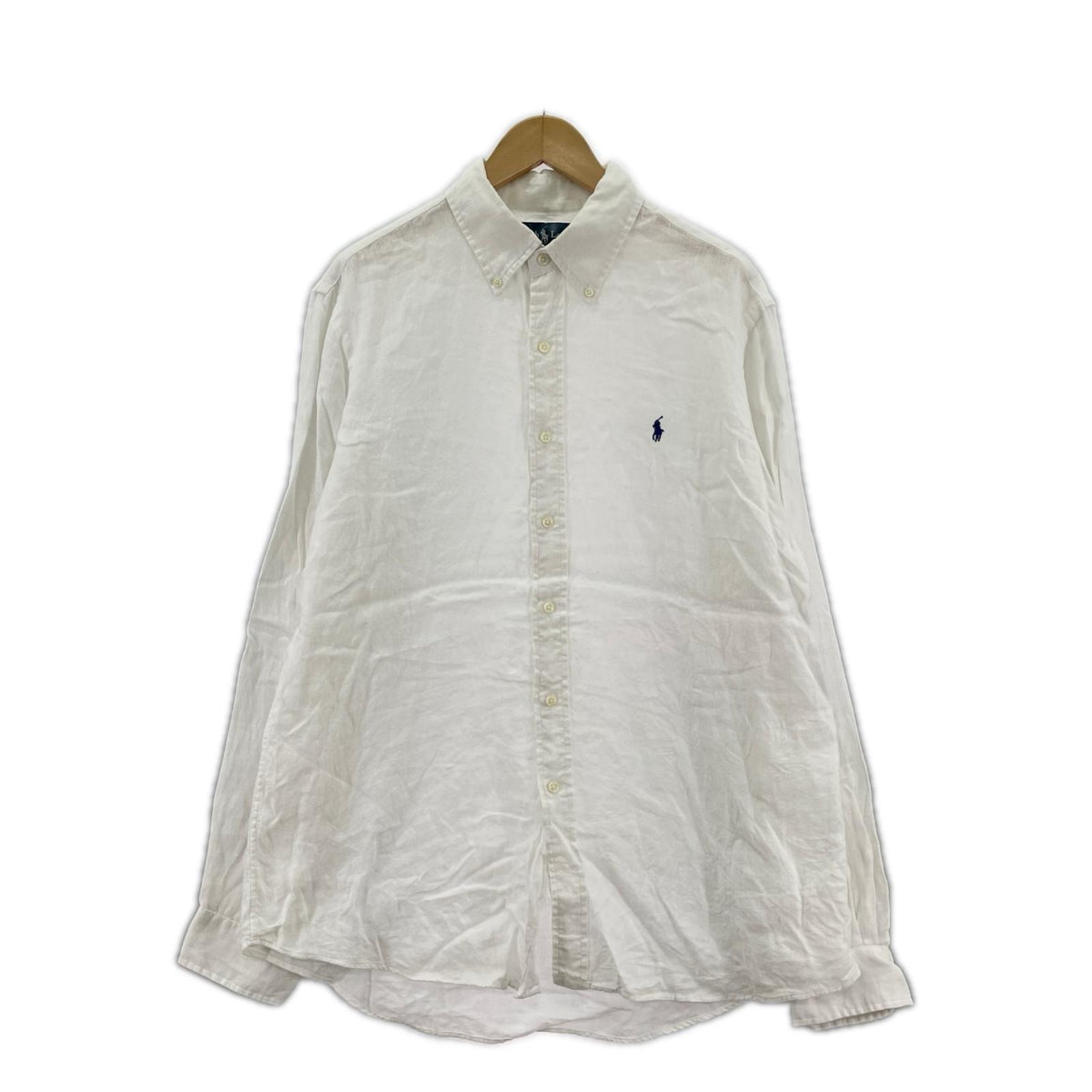 長袖シャツ 青ﾎﾟﾆｰ WHT L L ホワイト