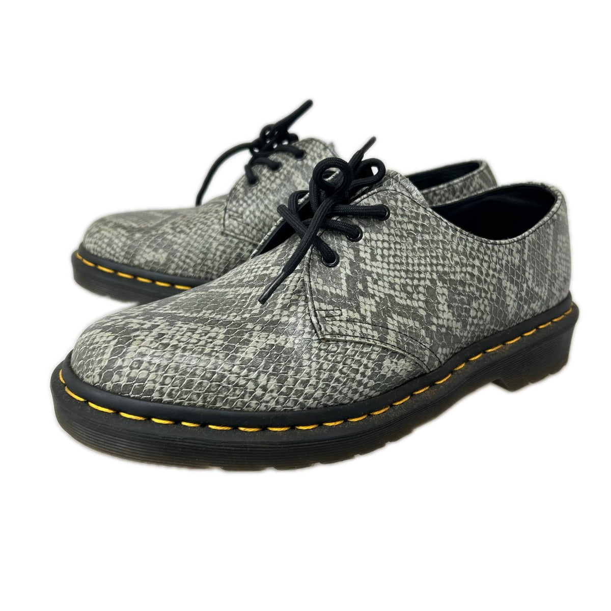 ブーツ 1461 3HOLE SHOES ﾊﾟｲｿﾝ柄 グレー