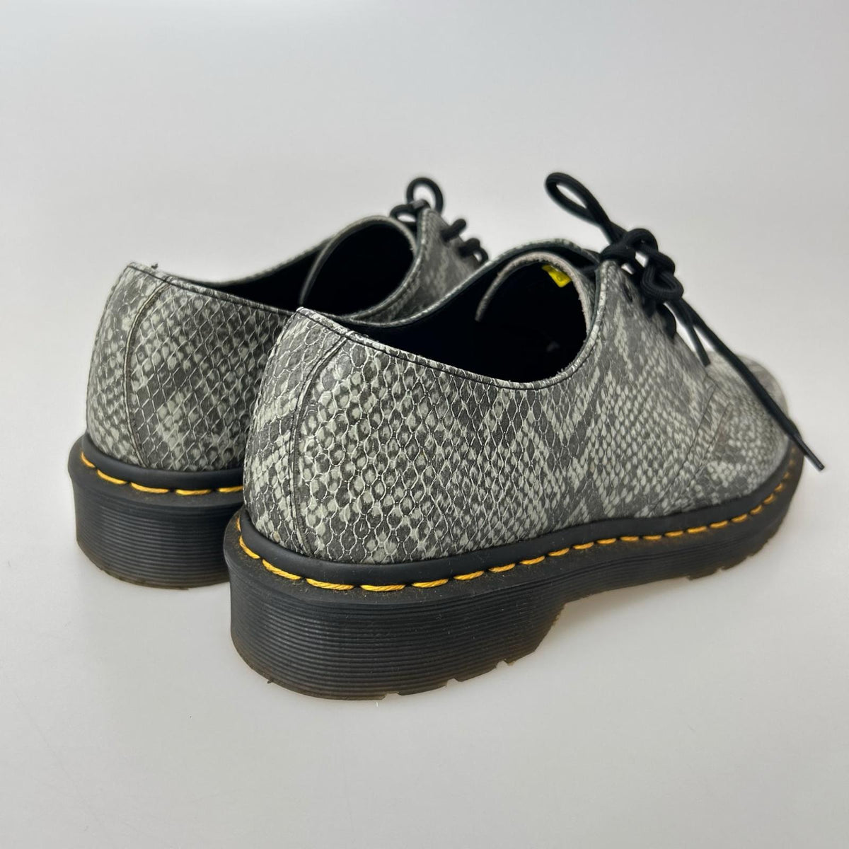 ブーツ 1461 3HOLE SHOES ﾊﾟｲｿﾝ柄 グレー