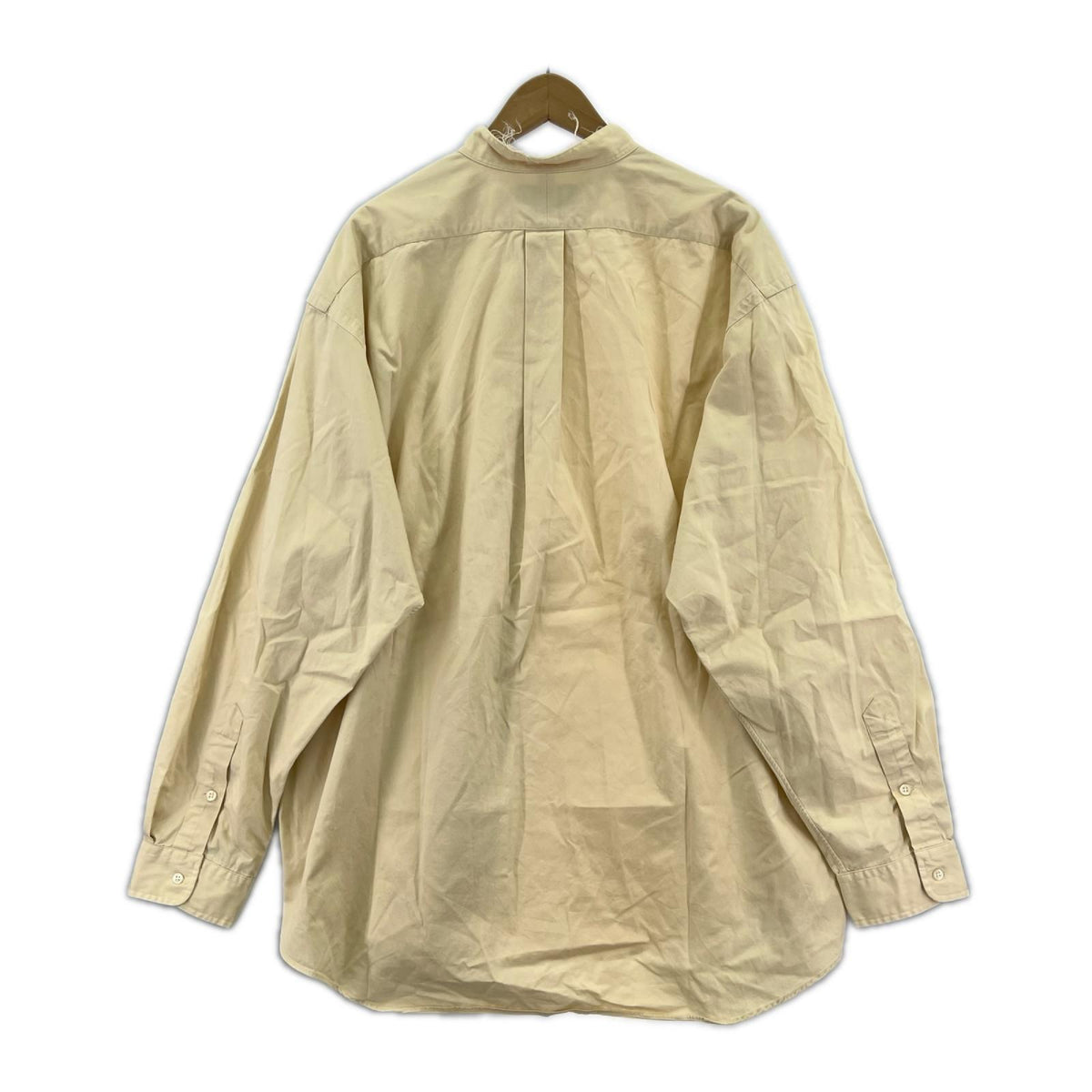 長袖シャツ ｶｯﾄｵﾌ ﾊﾞﾝﾄﾞｶﾗｰｼｬﾂ ﾍﾞｰｼﾞｭ ベージュ