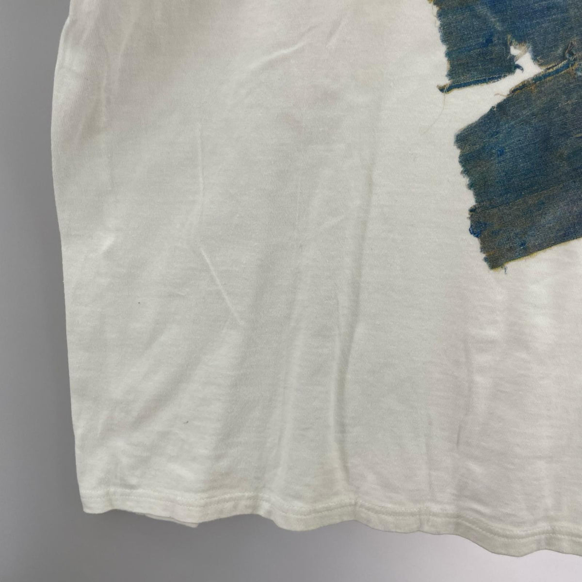 半袖Ｔシャツ KAPITAL 26SS 20/-天竺ｸﾙｰT(PECKISH BORO PIECE) XL ﾎﾜｲﾄ ホワイト