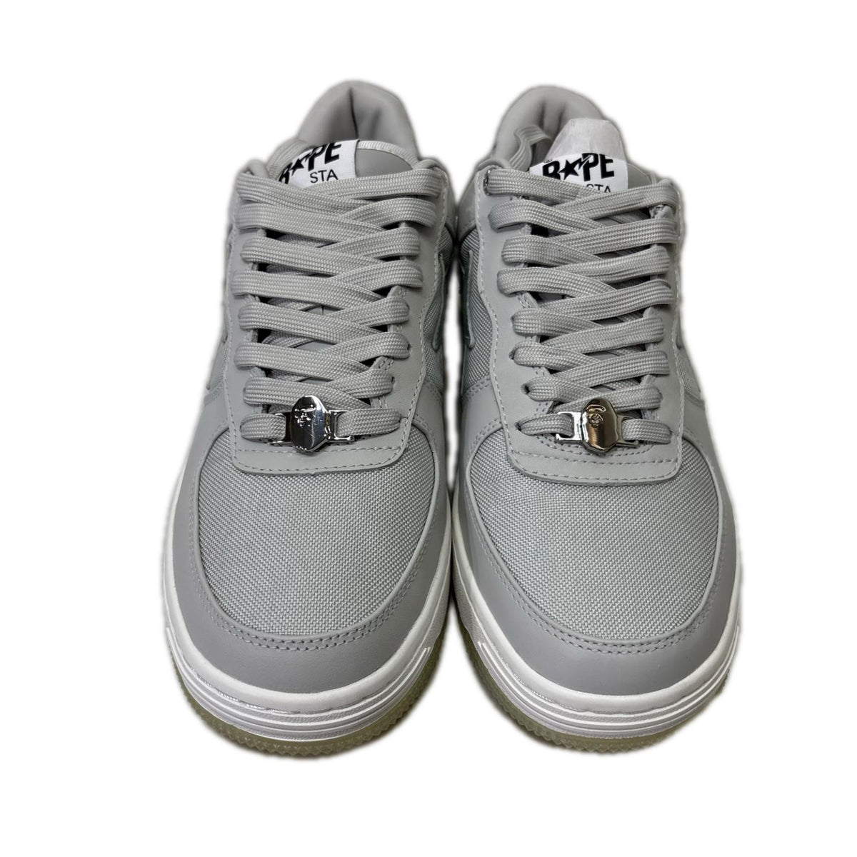 スニーカー BAPE STA TEXT CODE CAMO Grey 27cm (US9 UK8 1/2 EU44) グレー