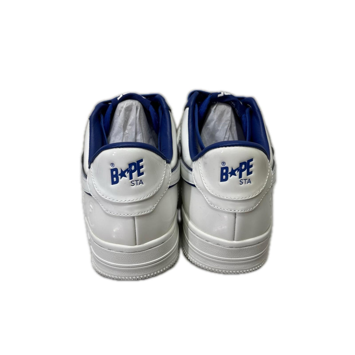 スニーカー BAPE STA #8 Blue 27cm (US9 UK8 1/2 EU44) ホワイト
