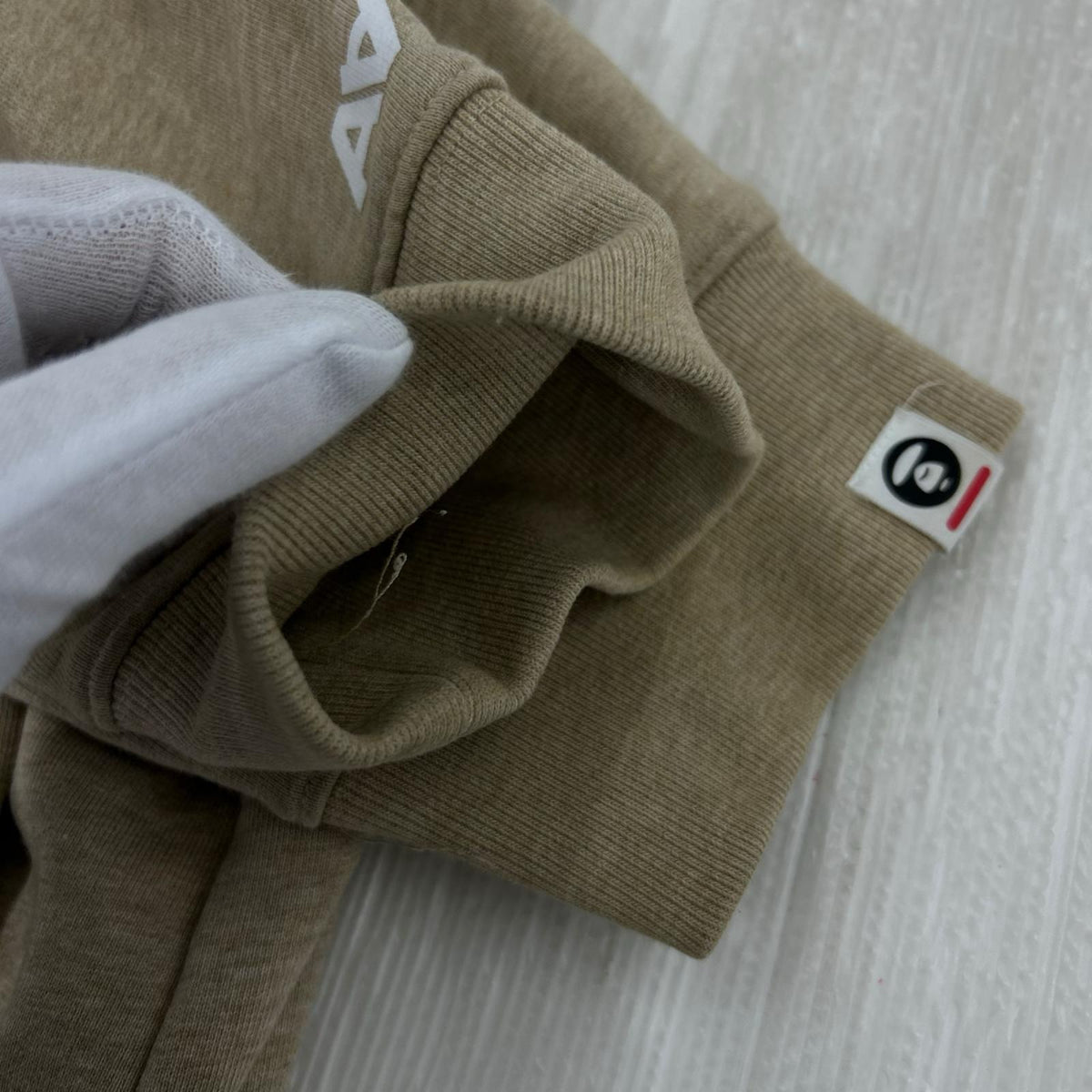 パーカー AAPENOW moonface heart logo hoodie ベージュ