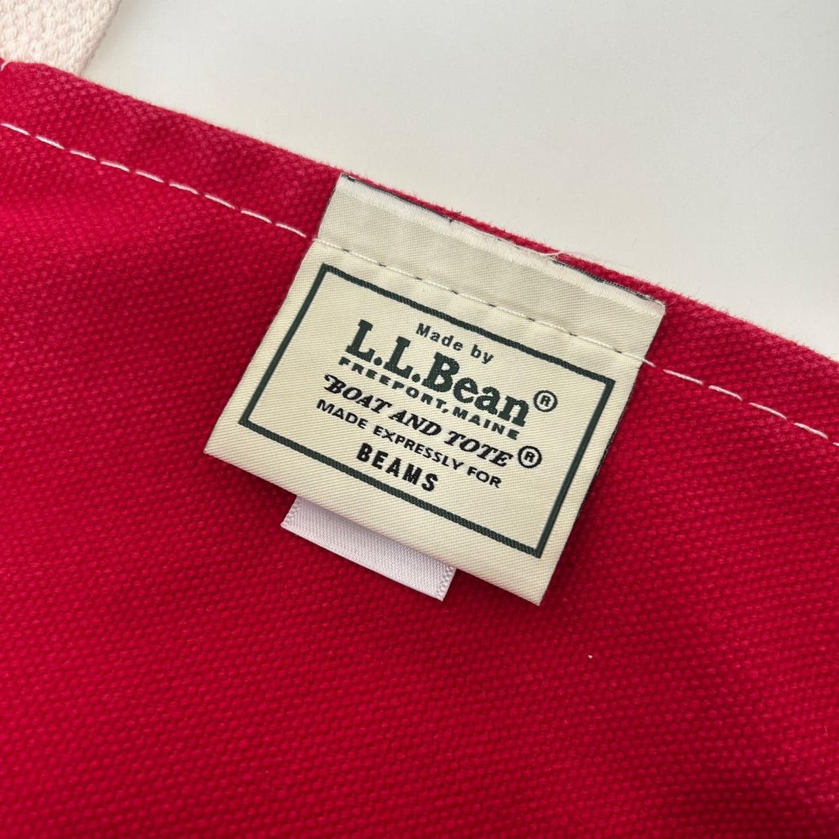 その他バッグ BEAMS PLUS別注 Deep Bottom Deluxe Boat＆Tote 赤/紺