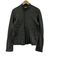レザージャケット シングルライダース ラムレザー BLK M M ブラック