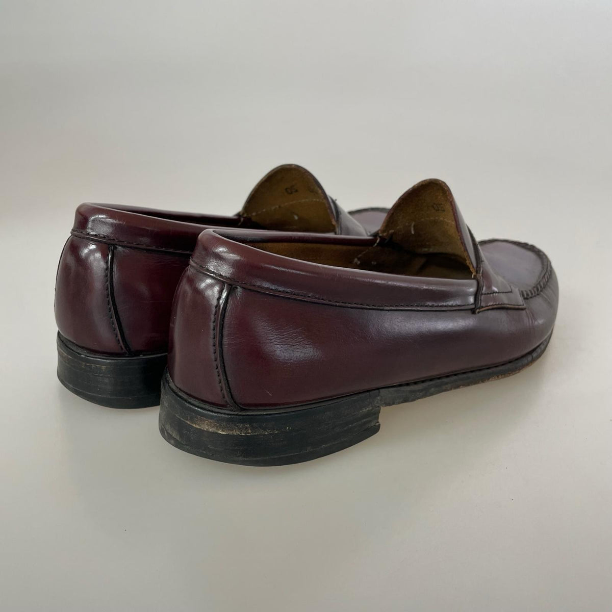 シューズ G.H.BASS ＆ COMPANY Weejuns LOGAN ｺｲﾝﾛｰﾌｧｰ A601 ﾊﾞｰｶﾞﾝﾃﾞｨｰ (8) レッド
