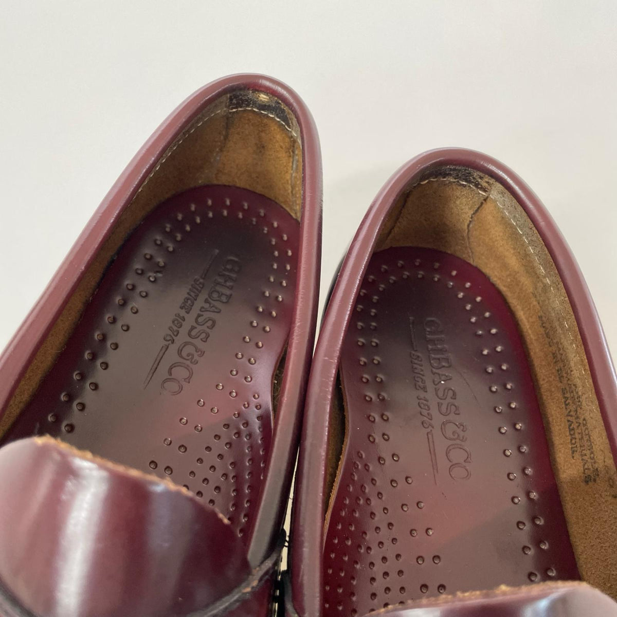 シューズ G.H.BASS ＆ COMPANY Weejuns LOGAN ｺｲﾝﾛｰﾌｧｰ A601 ﾊﾞｰｶﾞﾝﾃﾞｨｰ (8) レッド