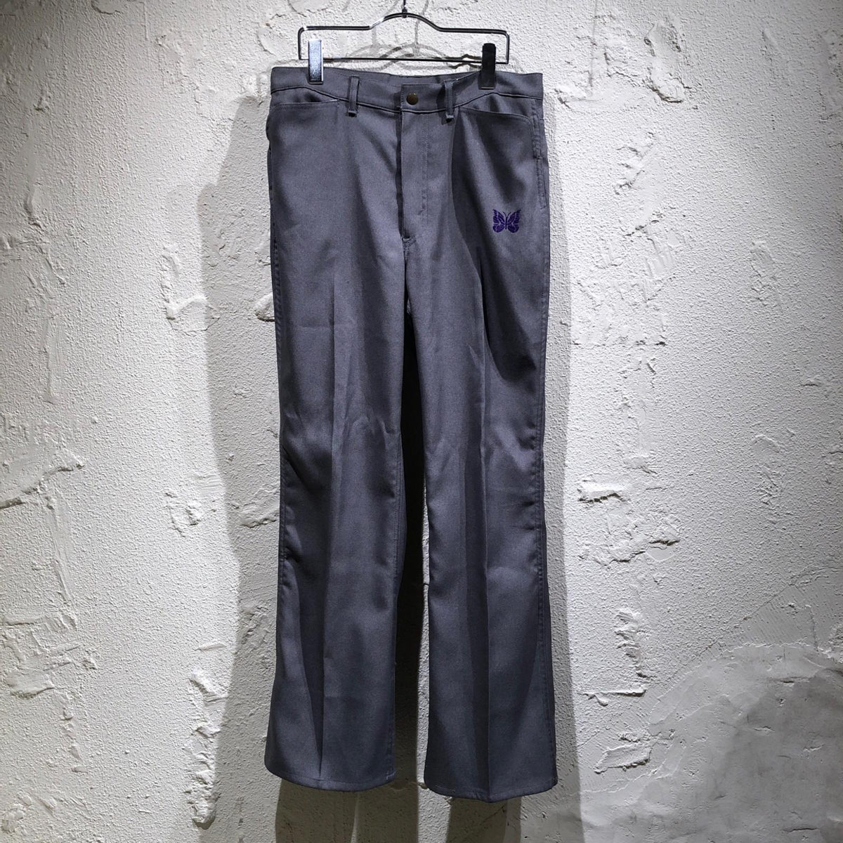 パンツ コットン フレア スラックス