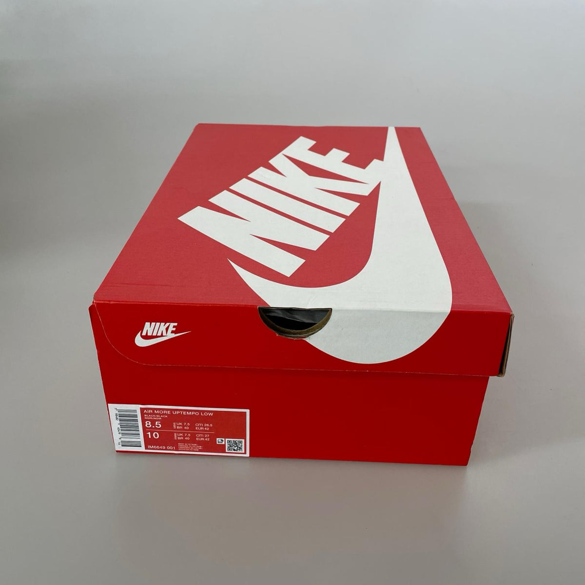 スニーカー NIKE Air More Uptempo Low IM6649-001 黒 (26.5) 26.5cm (US8 1/2 UK8 EU43) ブラック