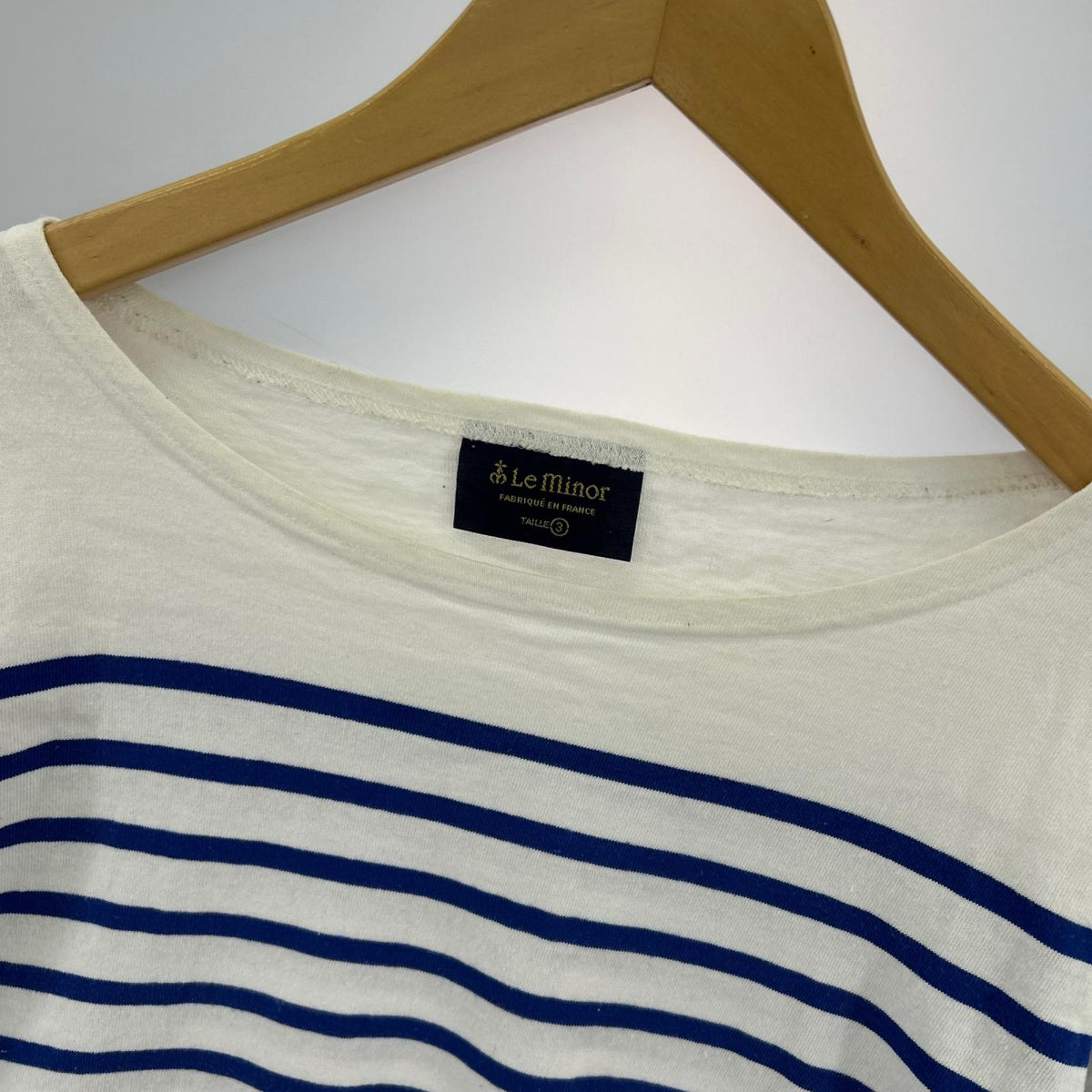 長袖Ｔシャツ 1×2Border/白青 3