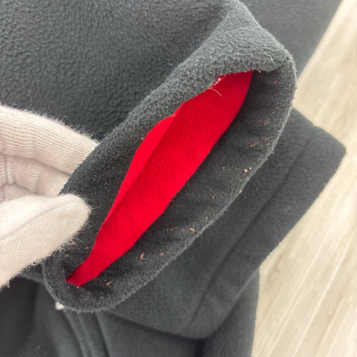 ジャケット homme Fleece Riders Jacket BLK/RED 3 ブラック
