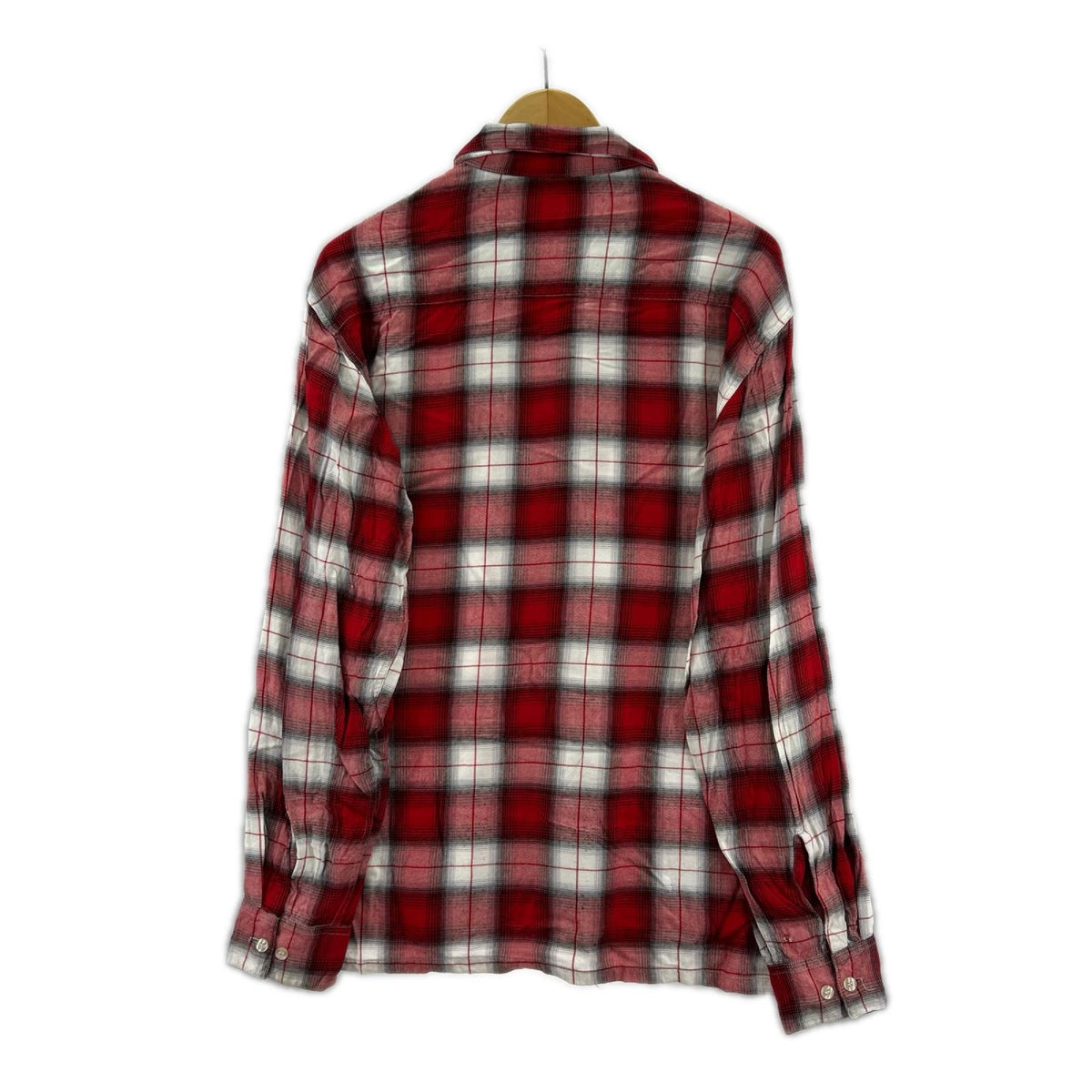 長袖シャツ 50～60s 船ﾀｸﾞ ﾚｰﾖﾝﾁｪｯｸ RED レッド