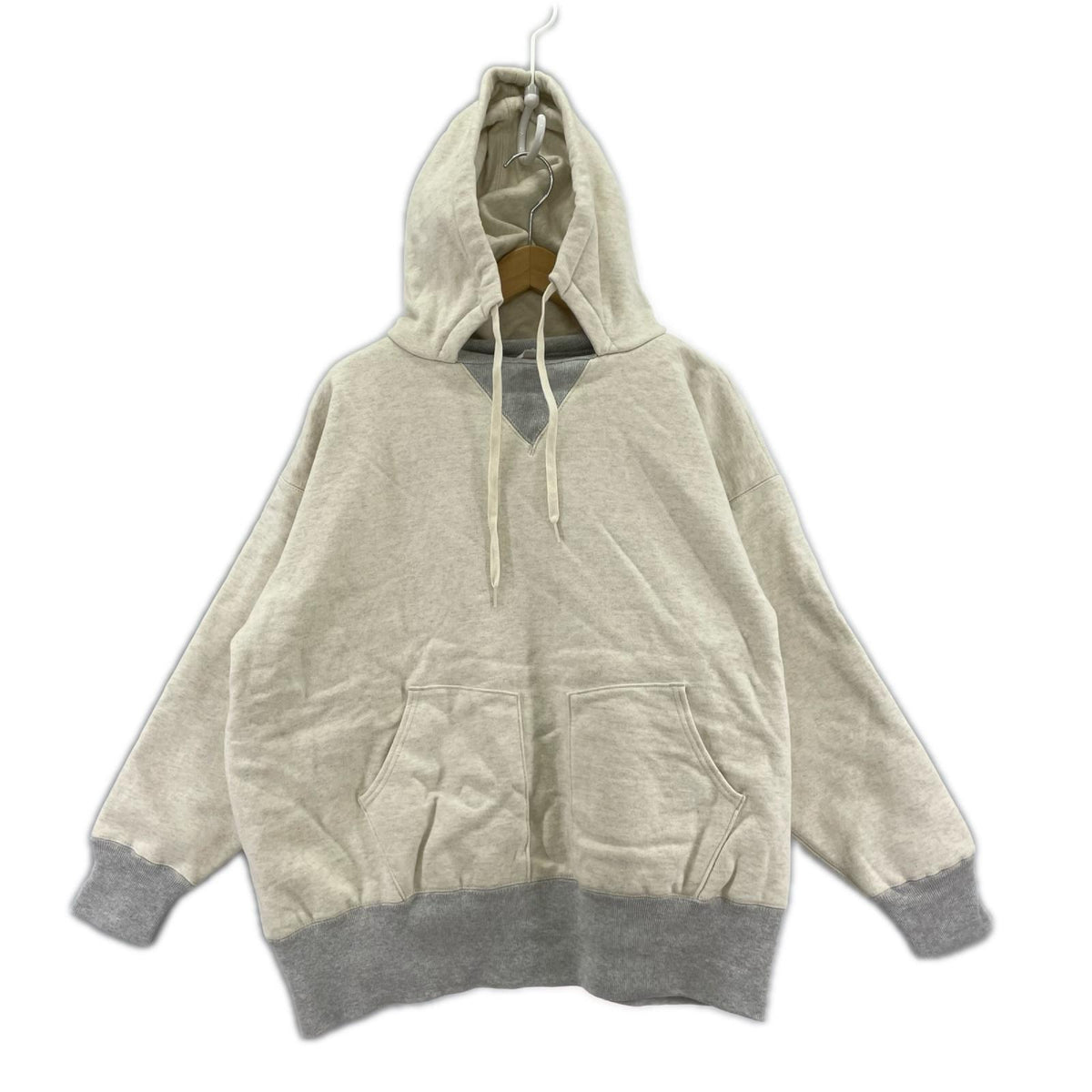 パーカー ダブルシックネス プルオーバー アフターフーデッドスウェットシャツ M ベージュ