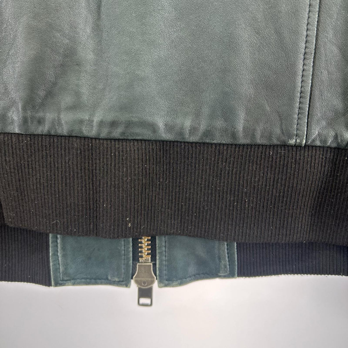 レザージャケット WHO'S WHO gallery Real Leather Flight Jacket L DGR L ブラック