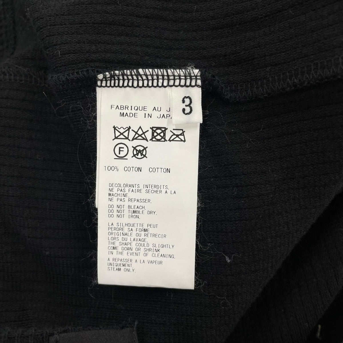 長袖Ｔシャツ ボタンストラップサーマルカットソー 3 ブラック