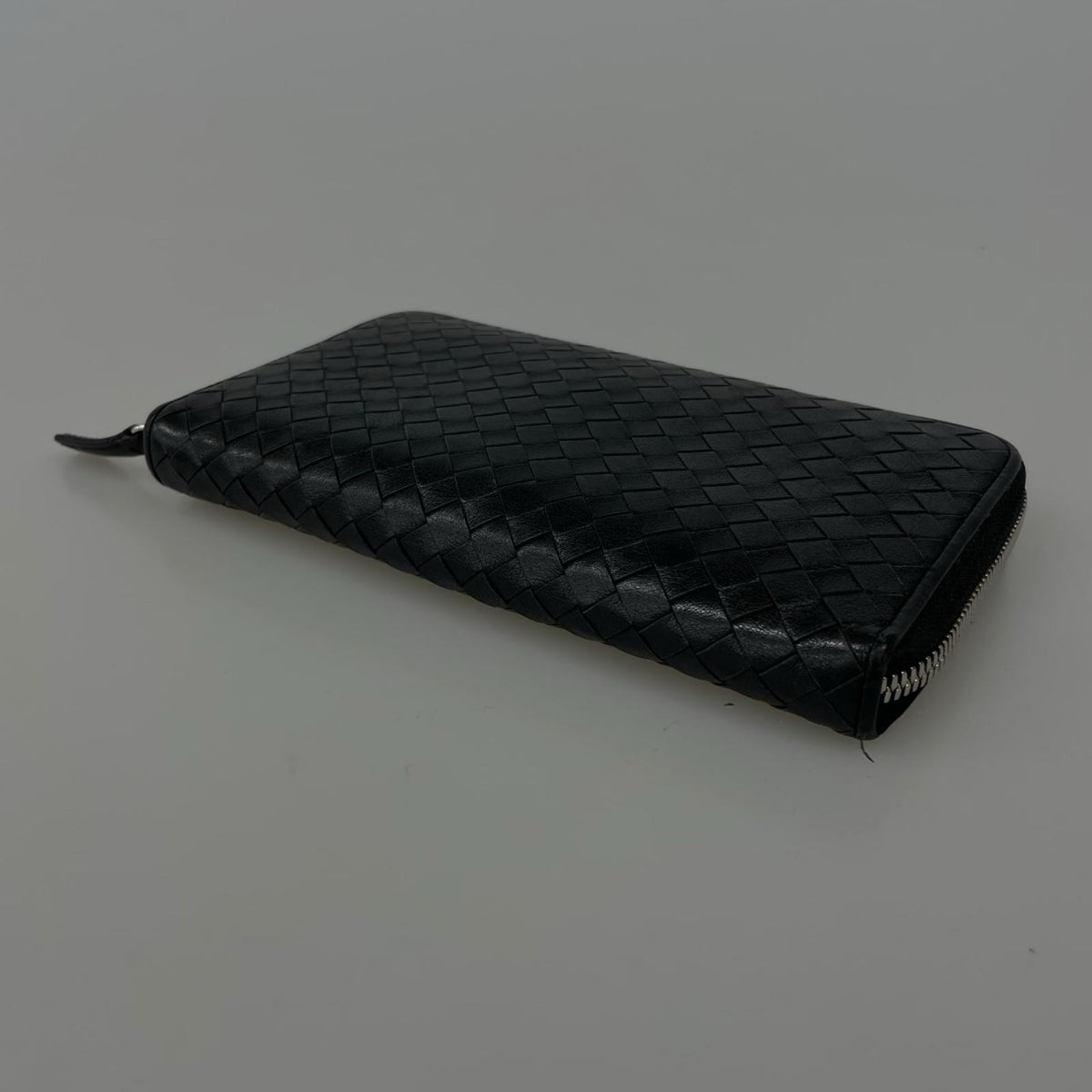 長財布 ニッティングメッシュジップウォレット BLK ブラック