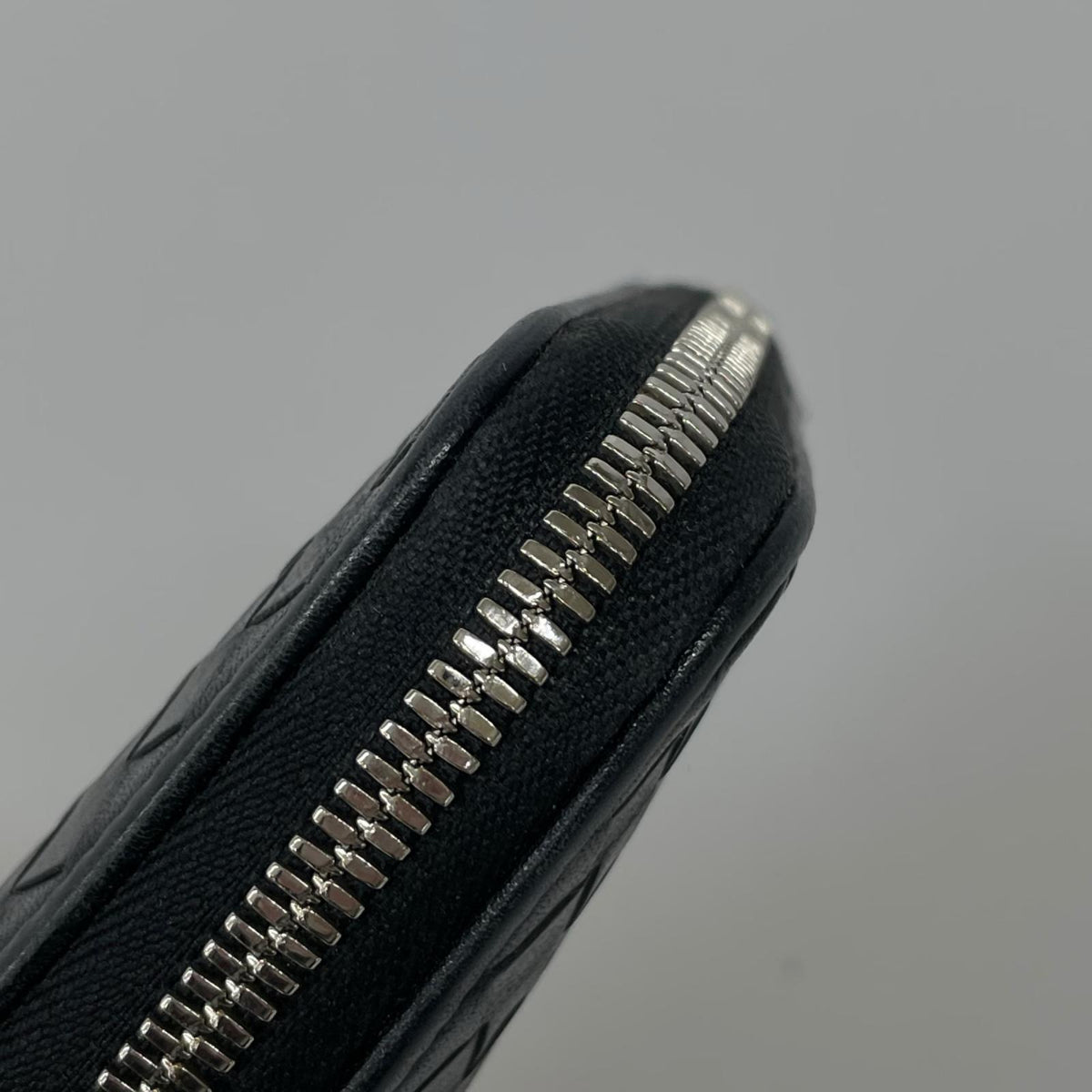長財布 ニッティングメッシュジップウォレット BLK ブラック