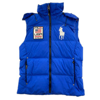 ダウンベスト POLO RALPH LAUREN USA製 ﾀﾞｳﾝﾍﾞｽﾄ ﾌﾞﾙｰ(S) S ブルー