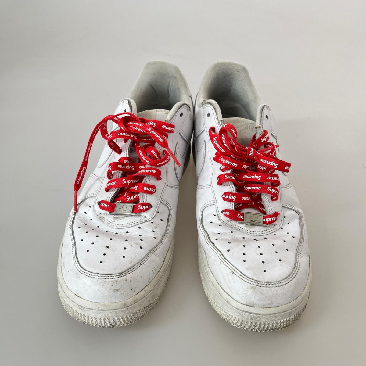 スニーカー × SUPREME AIR FORCE 1 LOW 白 (27.0) 27cm (US9 UK8 1/2 EU44) ホワイト