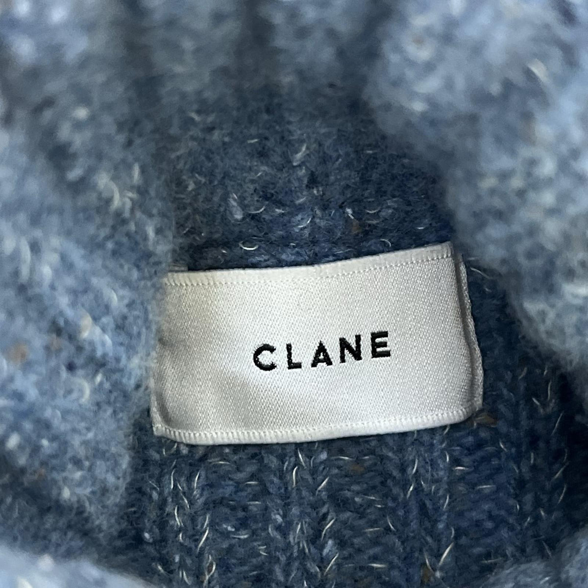 ニット CLANE 23AW/MIXYARN WIDE RIB TURTLE KNIT TOPS　1 1