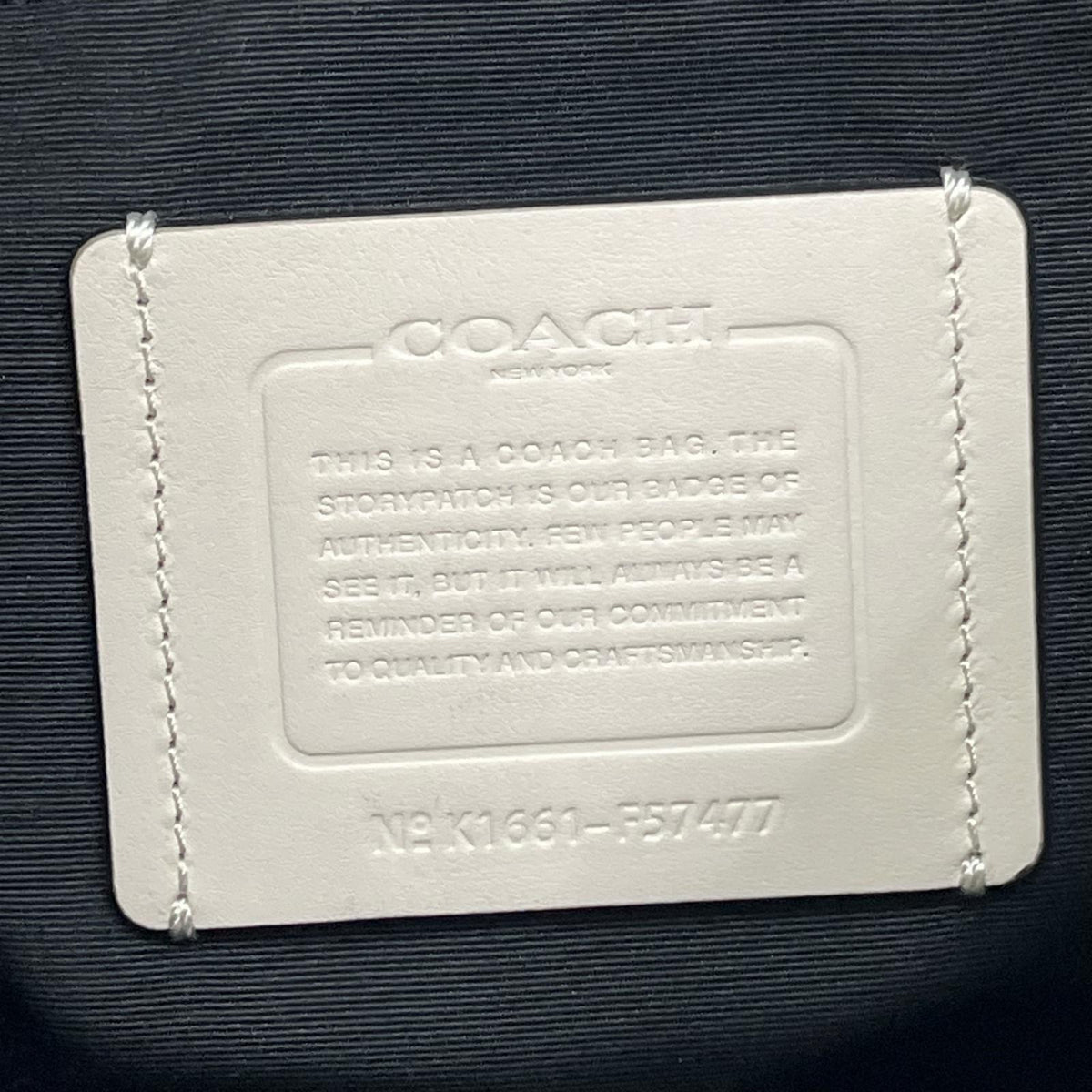 COACH パーフォレイテッド レザー テレイン トレック バックパック K1681-F57477