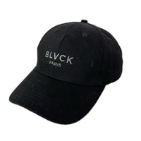 キャップ BLVCK PARIS ﾛｺﾞ黒 ブラック